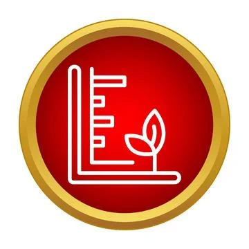 Plant growth data tracking analysis icon 스톡 일러스트