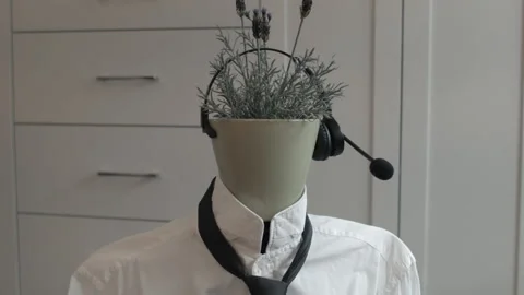 Plant head office worker fixing a tie Stock Footage 156668460