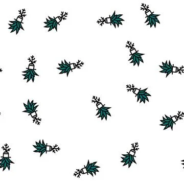 Plant hydroponics water irrigation vector seamless pattern Stock Illustration