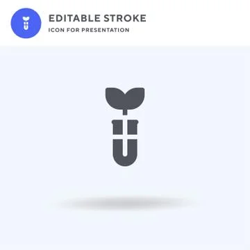 Plant icon vector, filled flat sign, solid pictogram isolated on white, logo  스톡 일러스트