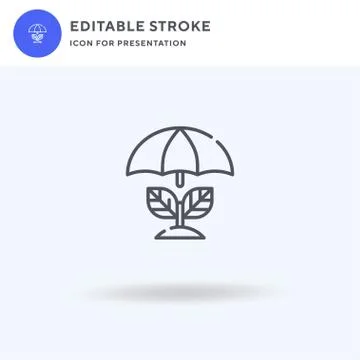 Plant icon vector, filled flat sign, solid pictogram isolated on white, logo  스톡 일러스트