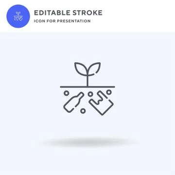 Plant icon vector, filled flat sign, solid pictogram isolated on white, logo  Illustrazione stock