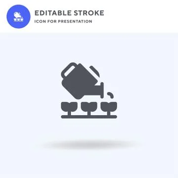 Plant icon vector, filled flat sign, solid pictogram isolated on white, logo Stockillustratie