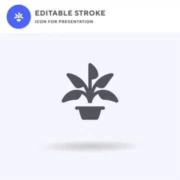 Plant icon vector, filled flat sign, solid pictogram isolated on white, logo イラスト素材