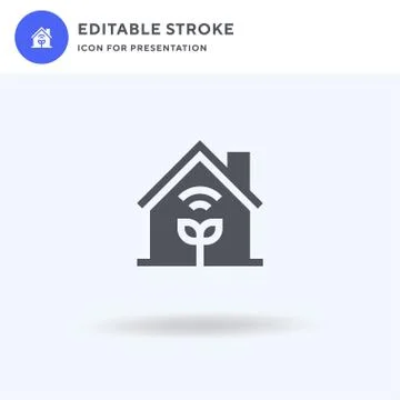 Plant icon vector, filled flat sign, solid pictogram isolated on white, logo Illustrazione stock