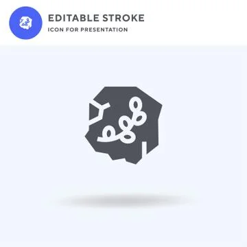Plant icon vector, filled flat sign, solid pictogram isolated on white, logo Illustrazione stock