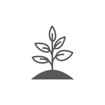 Plant icon vector Stock Illustration