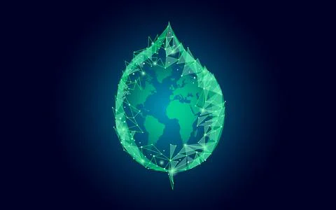 Plant leaf ecological abstract concept. 3D render seedling tree leaves. Save Stock Illustration