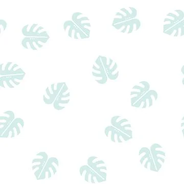 Plant leaf glyph seamless pattern Stockillustratie