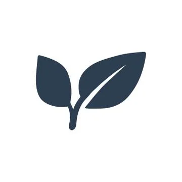 Plant Leaf Icon Stock Illustration