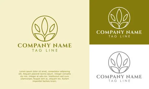 Plant leaf logo Stock Illustration