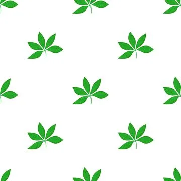 Plant leaf pattern seamless vector Stockillustratie
