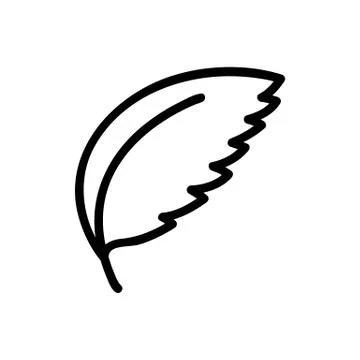 Plant leaf peppermint icon vector outline illustration Stock Illustration