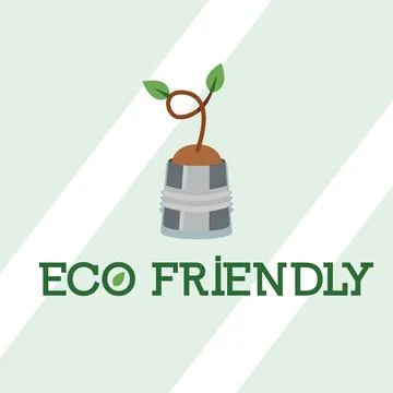 Plant in light bulb base. Vector Stock Illustration