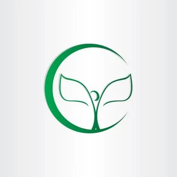 Plant man tree leafs icon Stock Illustration