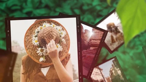 Plant Memories Slideshow After Effects stock