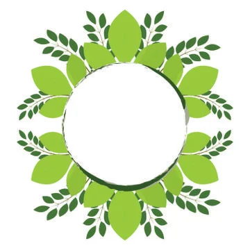 Plant ornament object Stock Illustration