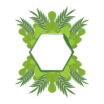 Plant ornament object Stock Illustration