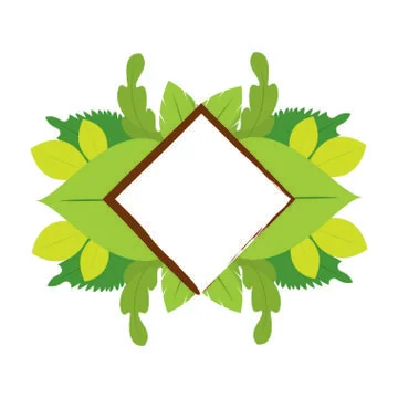 Plant ornament object Stock Illustration