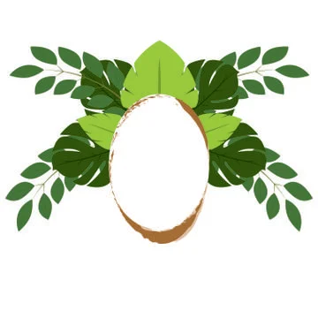 Plant ornament object Stock Illustration