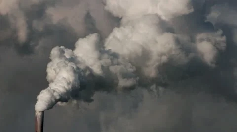 Plant pipe with smoke  Stock Footage 46972672