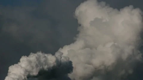 Plant pipe with smoke  스톡 동영상 46973047