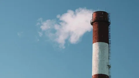 Plant pipe with smoke Stock-Footage 69181466