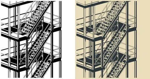 Plant platform close-up 스톡 일러스트