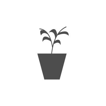 Plant in the pot icon. Elements of web icon. Premium quality graphic design icon Illustrazione stock