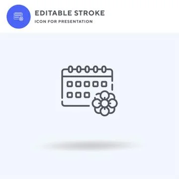 Plant Pot icon vector, filled flat sign, solid pictogram isolated on white, logo Stock Illustration
