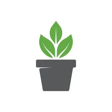 Plant pot icon vector Stock Illustration