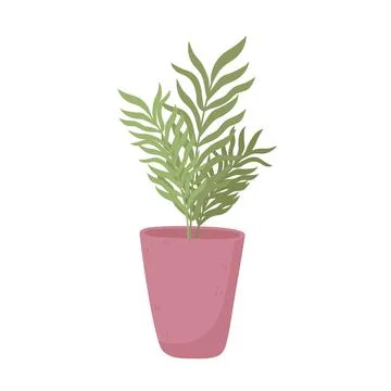 Plant in pot Stock Illustration