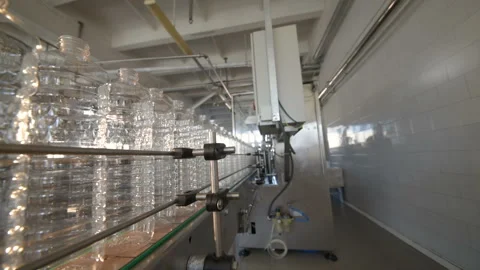 Plant for the production of plastic bottles Stock-Footage 101433211