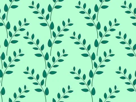 Plant repeat pattern background イラスト素材
