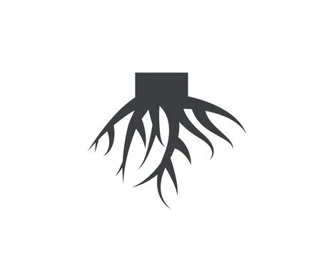 Plant, roots icon. Vector illustration. Illustrazione stock