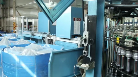 Plant. Rotating machine. Conveyor production Stock Footage 56234513