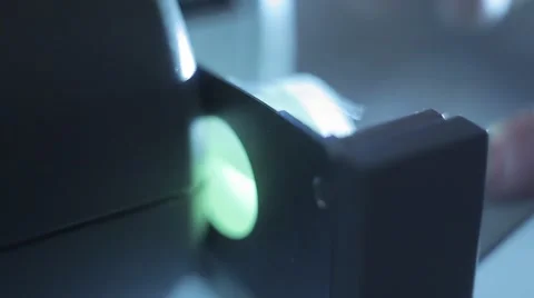 Plant samples to the spectrometer Stock Footage 45425902