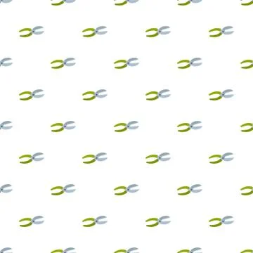 Plant scissors pattern seamless Stock Illustration