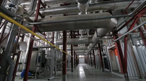Plant security system. Large tanks. Stock-Footage 68578774