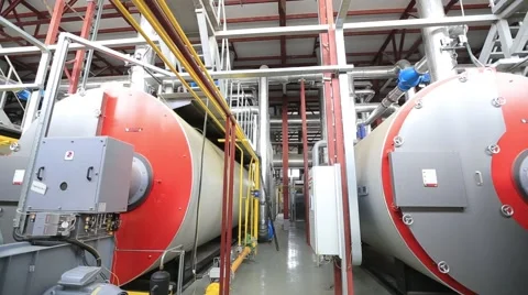 Plant security system. Large tanks. Stock Footage 68578802