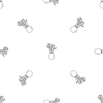 Plant seed pattern seamless Stock Illustration