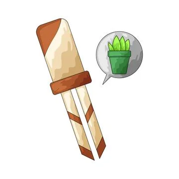 Plant sensor illustration Illustrazione stock