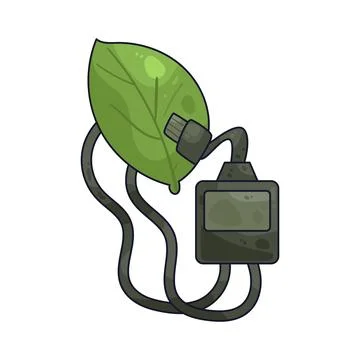Plant sensor illustration Stock Illustration