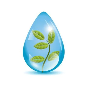 Plant in a sphere icon Stock Illustration