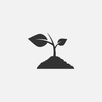 Plant sprout. Vector illustration. Stock Illustration