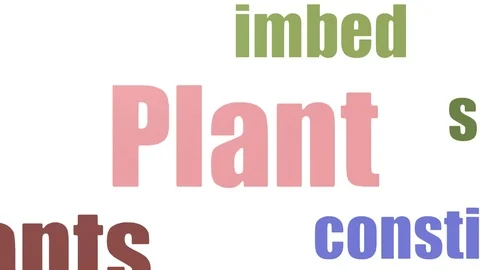 Plant Tag Cloud Animated Isolated 스톡 동영상 107226912