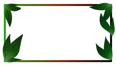 Plant theme frame background illustration. Perfect for invitations, banners.. 库存插图