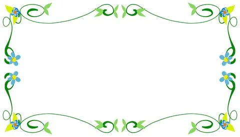Plant theme frame background illustration. Perfect for invitations, banners.. Illustrazione stock