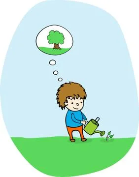 Plant a tree! Stock Illustration