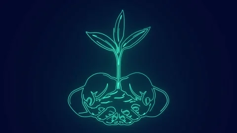 Plant trees save earth environment protection concept animation Stock-Footage 241836706